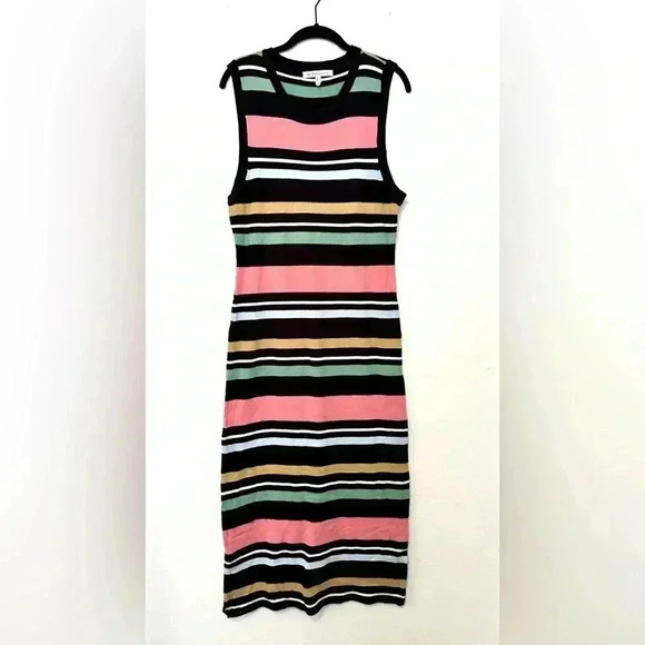 BCBGeneration Multi Color Striped Sweater Dress - Picture 1 of 4